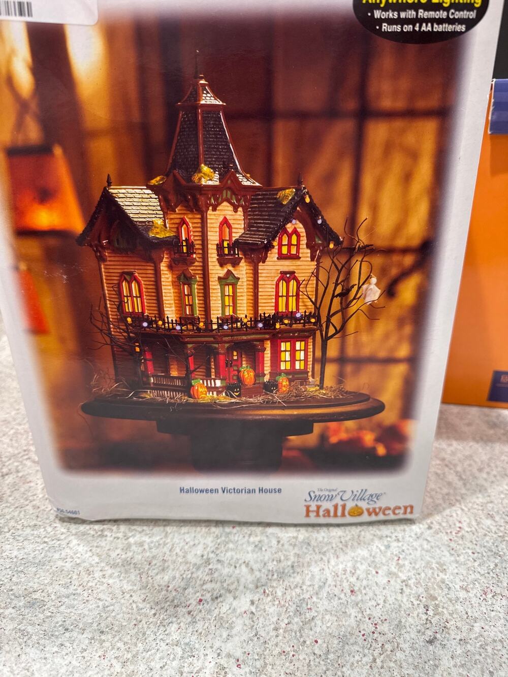 Dept 56 Snow Village Halloween Victorian House #54601 Lighted Retired In Box